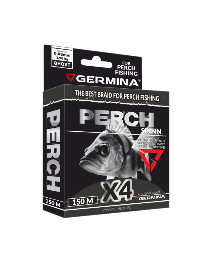 Plecionka GERMINA Perch Spinn Braid X4 0,06mm 3,9kg 150m
