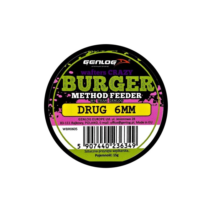 Crazy Wafters Burger GENLOG Drug 6mm 15g