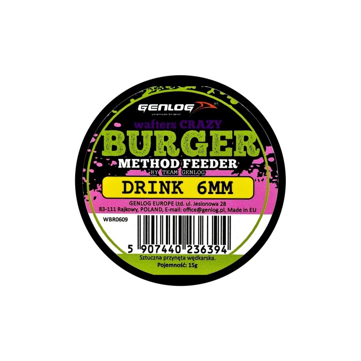 Crazy Wafters Burger GENLOG Drink 6mm 15g