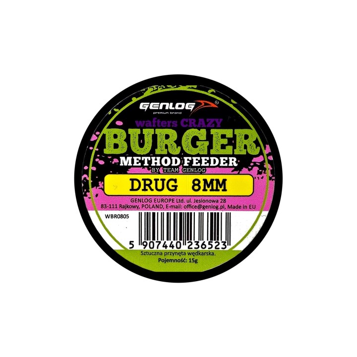 Crazy Wafters Burger GENLOG Drug 8mm 15g
