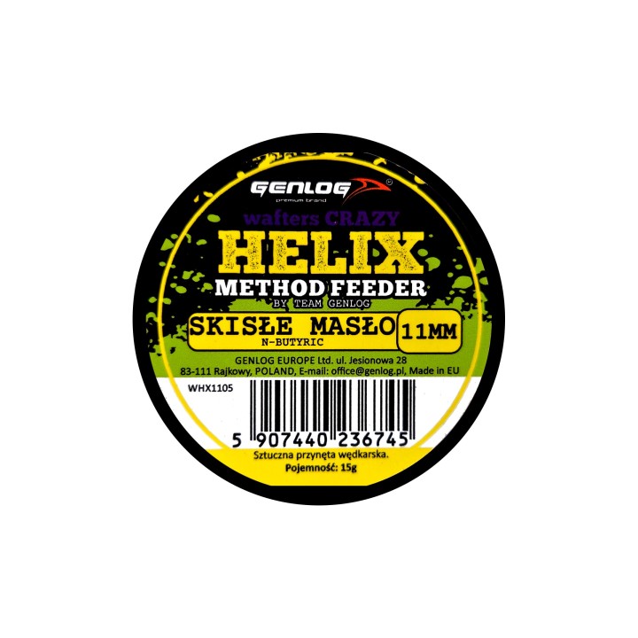 Crazy Wafters Helix GENLOG Skisłe Masło 11mm 15g
