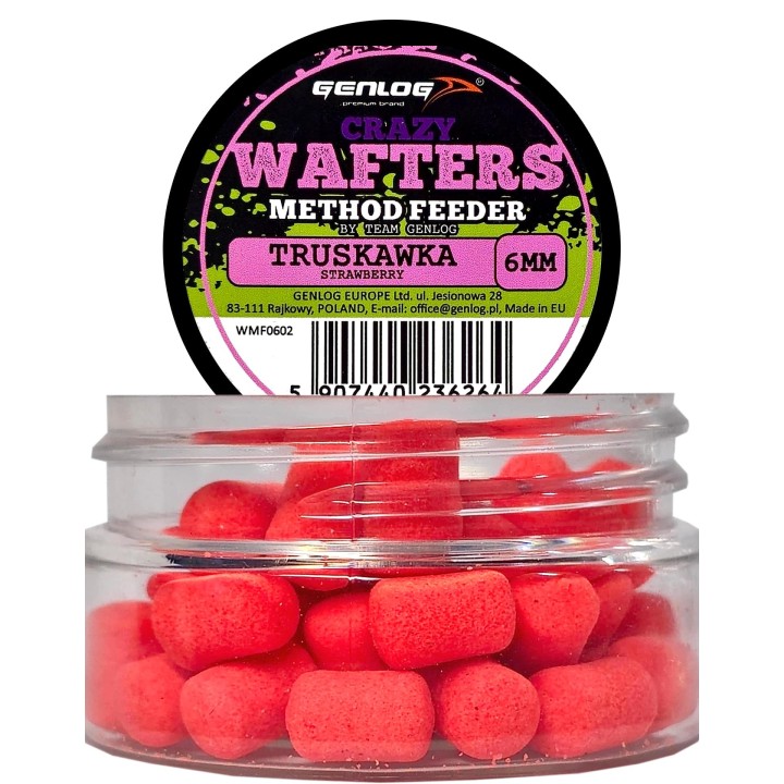 Crazy Wafters Dumbells GENLOG Truskawka 6mm 15g