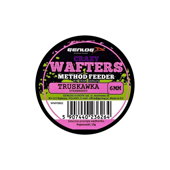 Crazy Wafters Dumbells GENLOG Truskawka 6mm 15g