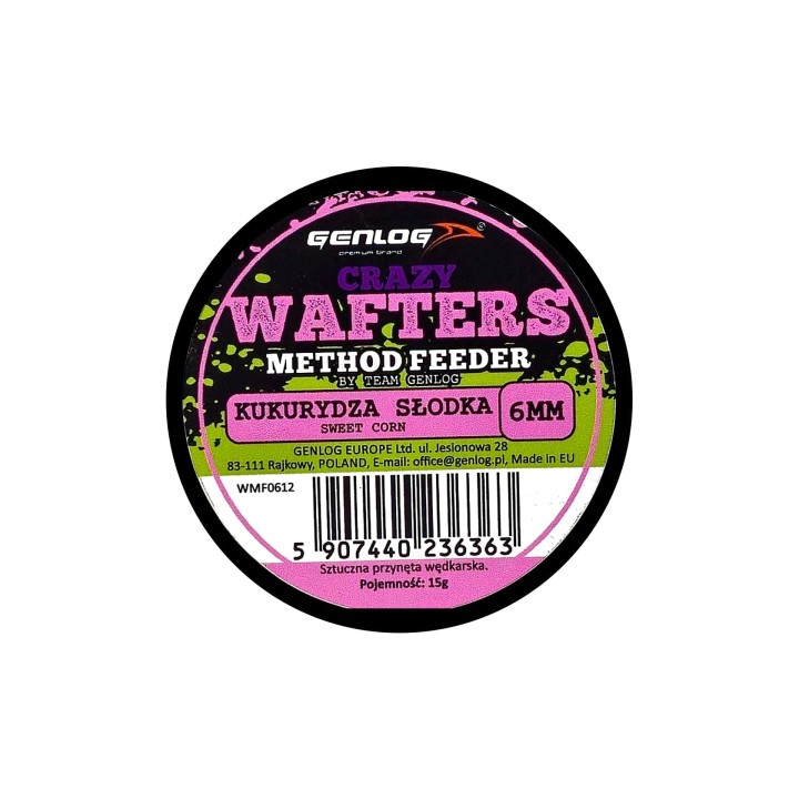 Crazy Wafters Dumbells GENLOG Kukurydza Słodka 6mm 15g