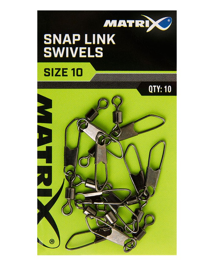 Agrafka z Krętlikiem MATRIX Snap Link Swivels - roz. 12