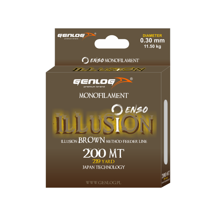 Żyłka GENLOG ENSO ILLUSION Brown 0.30mm 11.5kg 200m