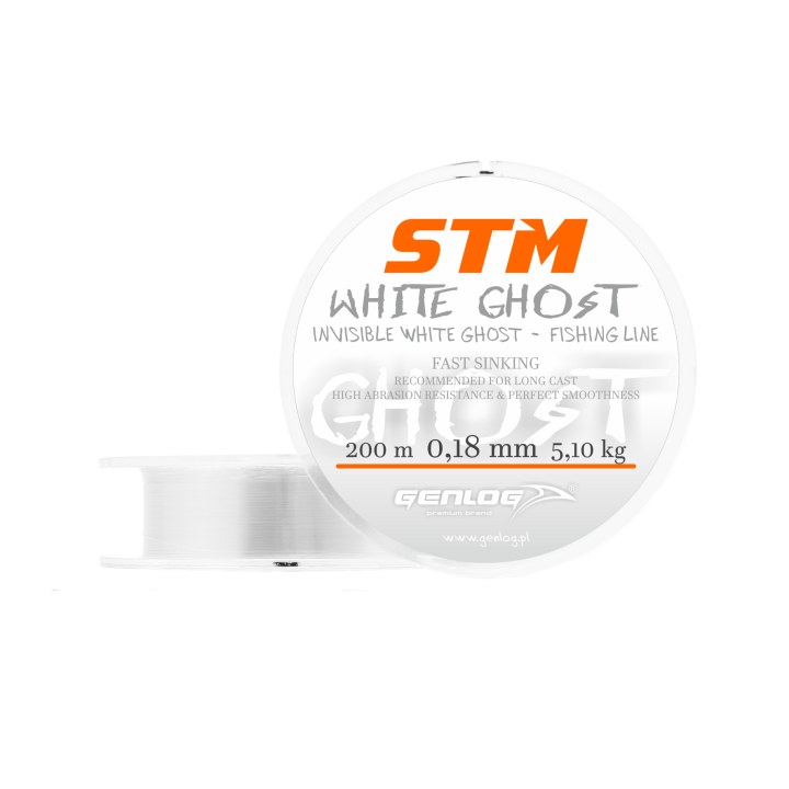 Żyłka GENLOG STM White Ghost 0.18mm 5.1kg 200m