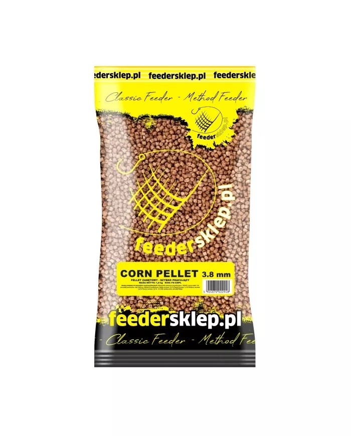 Zestaw 10x Pellet kukurydziany CORN PELLET 3,8mm 1kg Zestaw 10x Pellet kukurydziany CORN PELLET 3,8mm 1kg