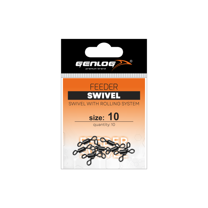 Krętlik GENLOG Feeder Swivel nr 10 - op. 10 szt.