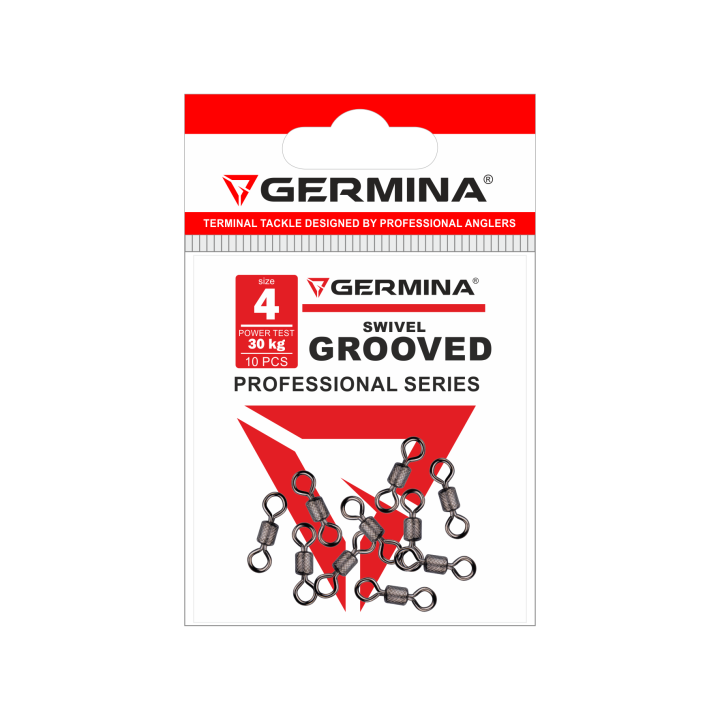 Krętlik GERMINA Grooved Swivel nr 4 - op. 10 szt.