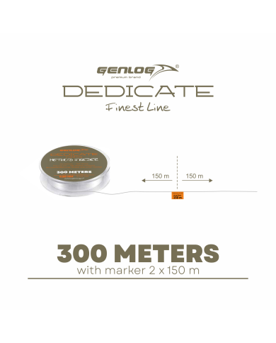 Żyłka GENLOG Dedicate Method Feeder 0,32mm 300m 12,30kg Żyłka GENLOG Dedicate Method Feeder 0,32mm 300m 12,30kg