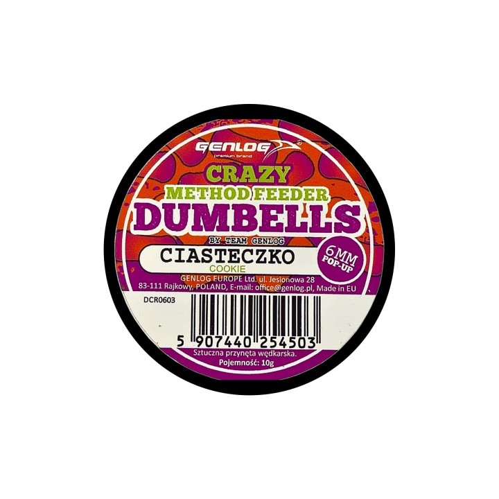 Crazy Dumbells Pop-Up GENLOG Ciasteczko 6mm 10g