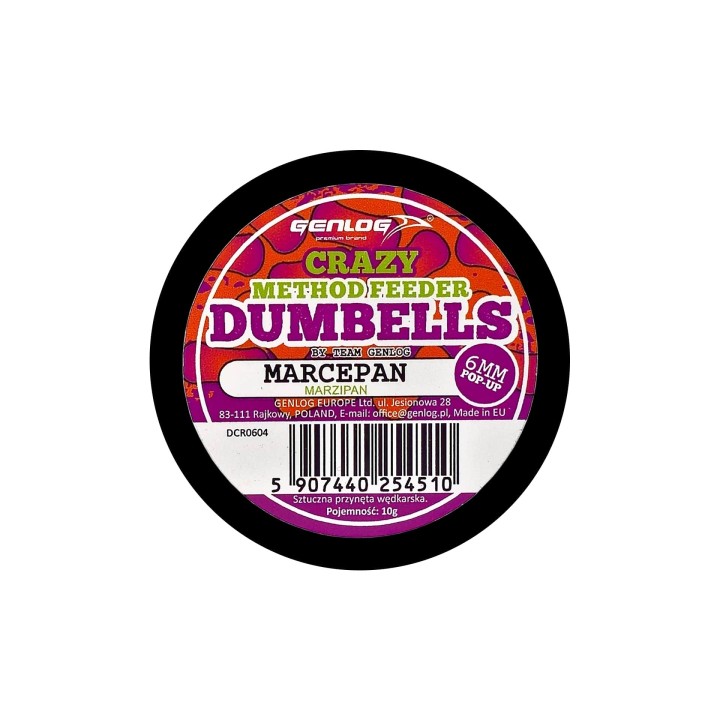 Crazy Dumbells Pop-Up GENLOG Marcepan 6mm 10g