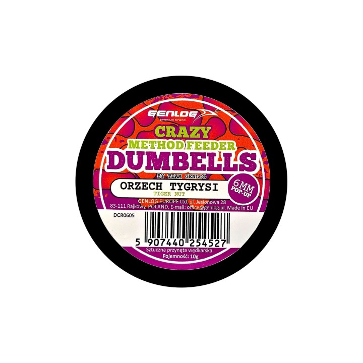 Crazy Dumbells Pop-Up GENLOG Orzech Tygrysi 6mm 10g