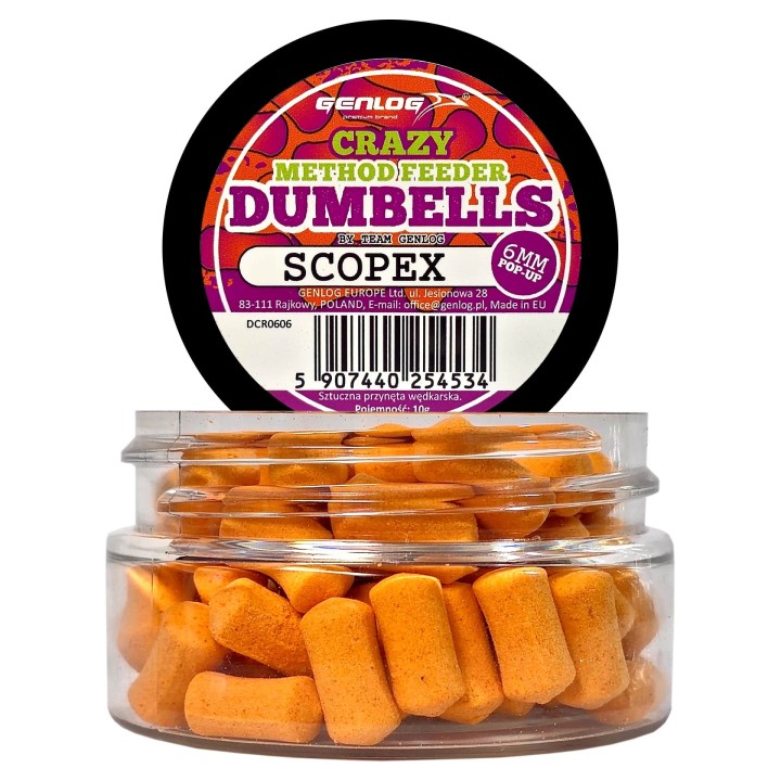 Crazy Dumbells Pop-Up GENLOG Scopex 6mm 10g
