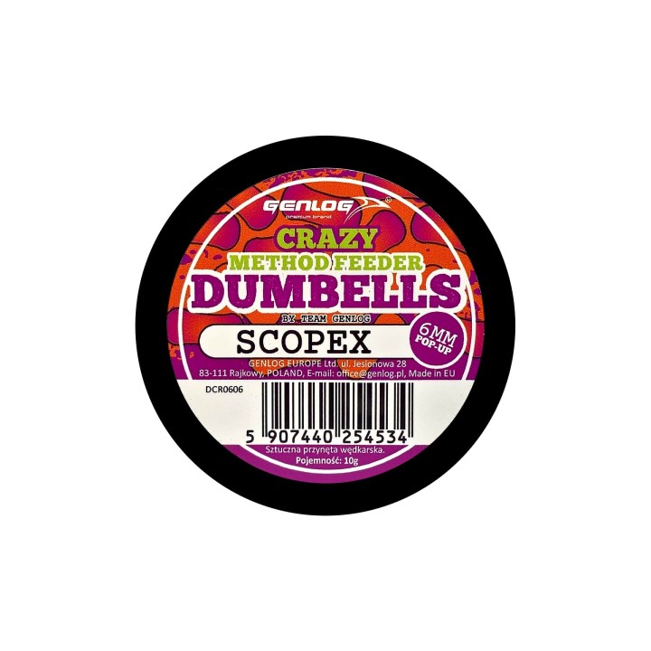 Crazy Dumbells Pop-Up GENLOG Scopex 6mm 10g
