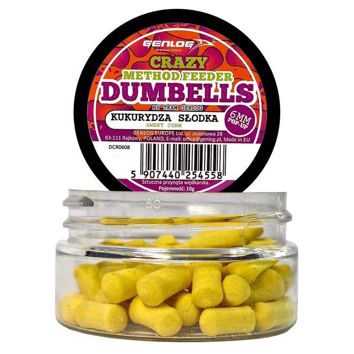 Crazy Dumbells Pop-Up GENLOG Kukurydza Słodka 6mm 10g