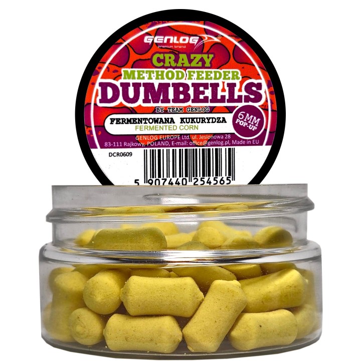 Crazy Dumbells Pop-Up GENLOG Fermentowana Kukurydza 6mm 10g