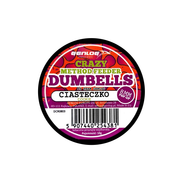 Crazy Dumbells Pop-Up GENLOG Ciasteczko 8mm 10g