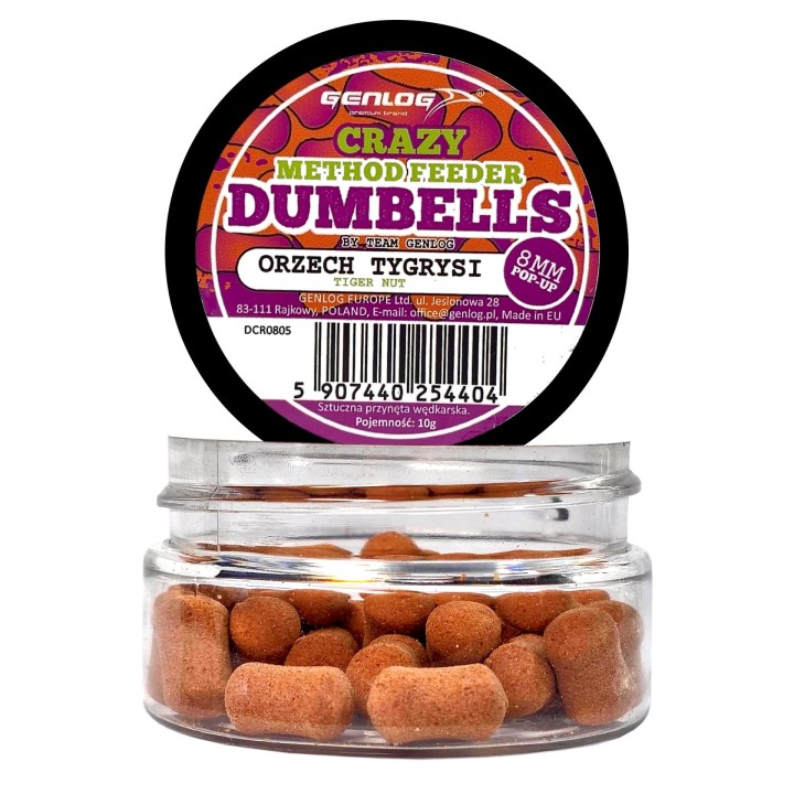 Crazy Dumbells Pop-Up GENLOG Orzech Tygrysi 8mm 10g