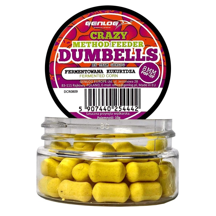 Crazy Dumbells Pop-Up GENLOG Fermentowana Kukurydza 8mm 10g