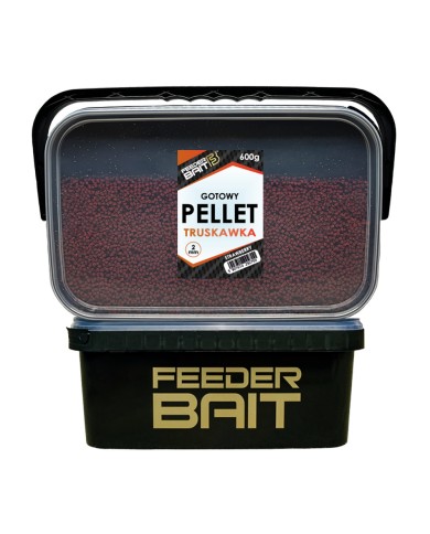 Gotowy Pellet 2mm FEEDER BAIT Truskawka 600g Gotowy Pellet 2mm FEEDER BAIT Truskawka 600g