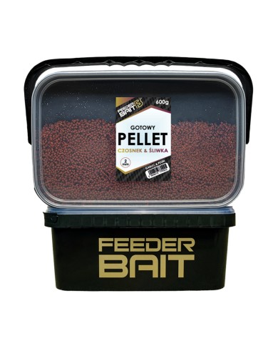 Gotowy Pellet 2mm FEEDER BAIT Czosnek & Śliwka 600g
