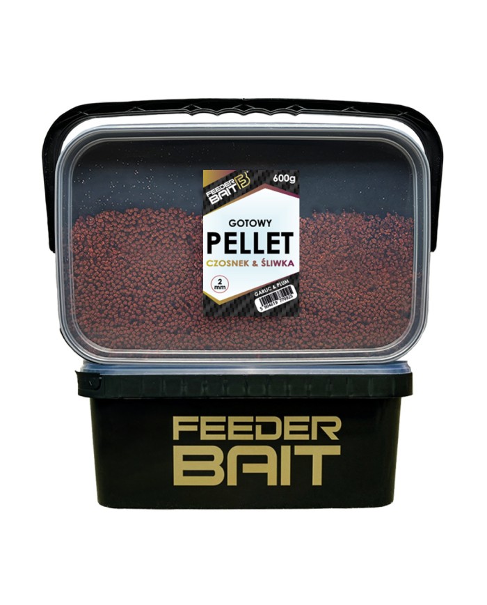 Gotowy Pellet 2mm FEEDER BAIT Czosnek & Śliwka 600g