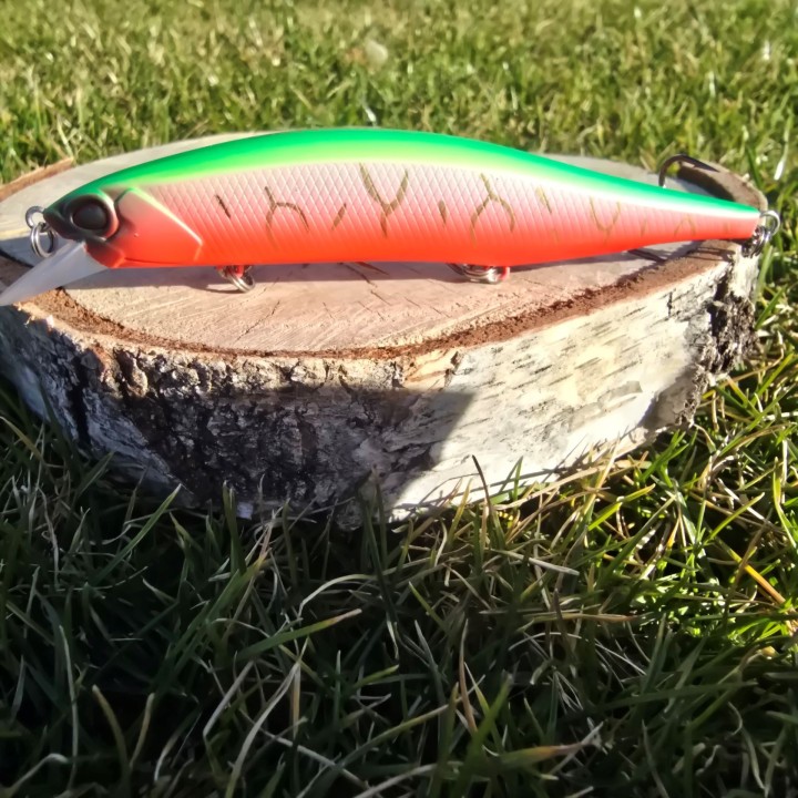 Wobler GERMINA Terminator 118mm 14g Orange Tiger - Suspending
