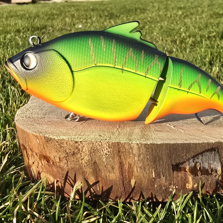 Wobler GERMINA Pike Buster 11,5cm 45,5g Fire Tiger - Floating