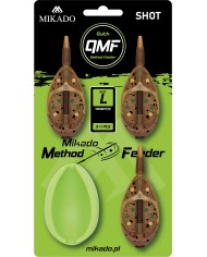 Zestaw koszyczków MIKADO Method Feeder Shot Q.M.F. L - 3x20g + Foremka