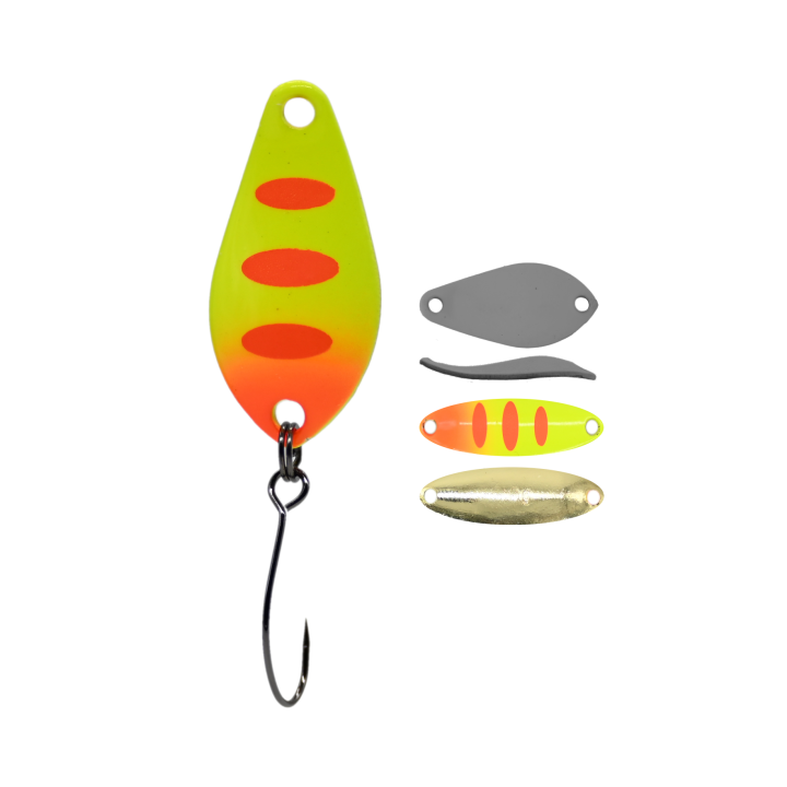 Błystka Wahadłowa GERMINA Trout Spoon 1.5g - Orange Tiger