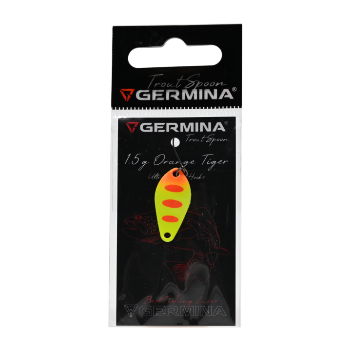 Błystka Wahadłowa GERMINA Trout Spoon 1.5g - Orange Tiger
