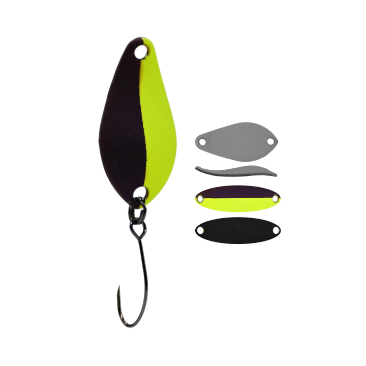 Błystka Wahadłowa GERMINA Trout Spoon 1.5g - Black Widow