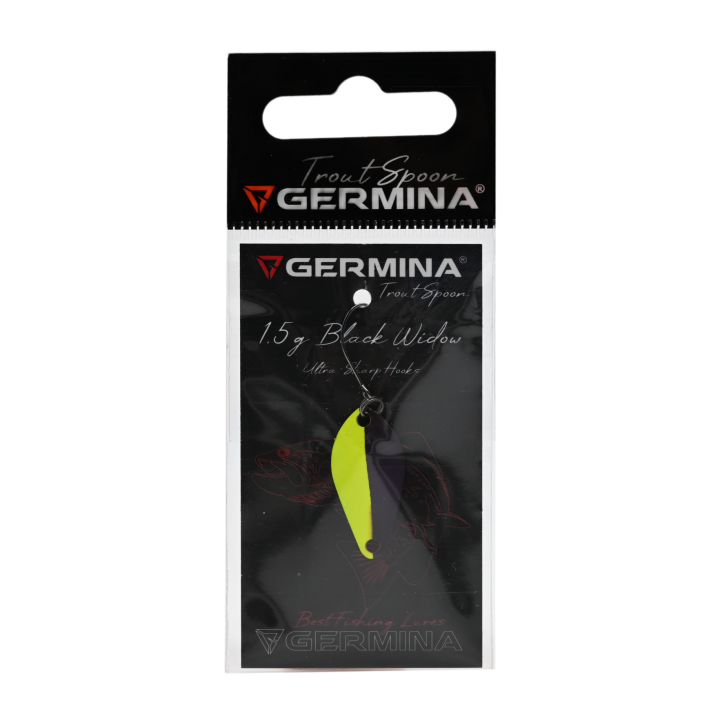 Błystka Wahadłowa GERMINA Trout Spoon 1.5g - Black Widow