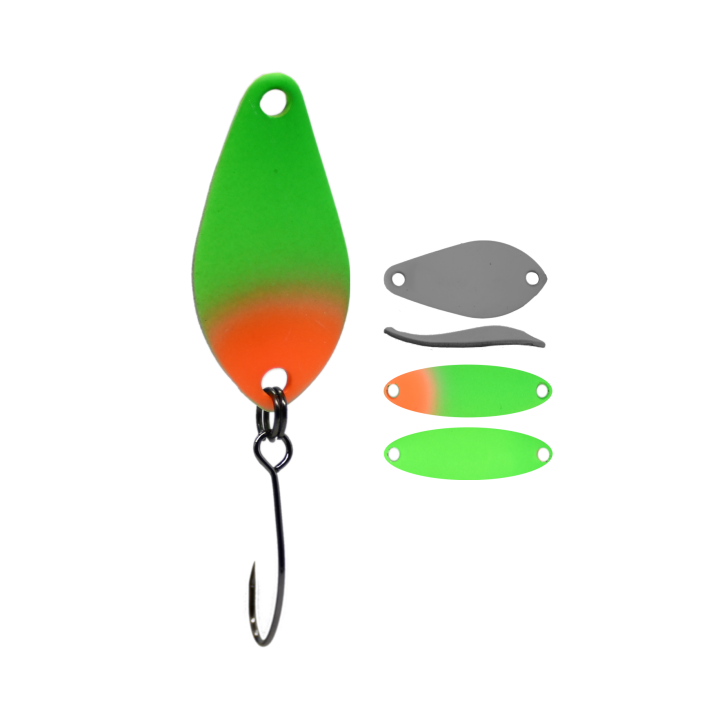 Błystka Wahadłowa GERMINA Trout Spoon 1.5g - Green Beetle