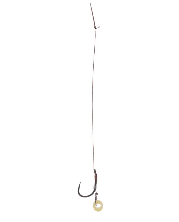 Przypony MIKADO Method Feeder z gumką - hak z zadziorem nr 8 plecionka 0.12mm/10cm - op. 8 szt.