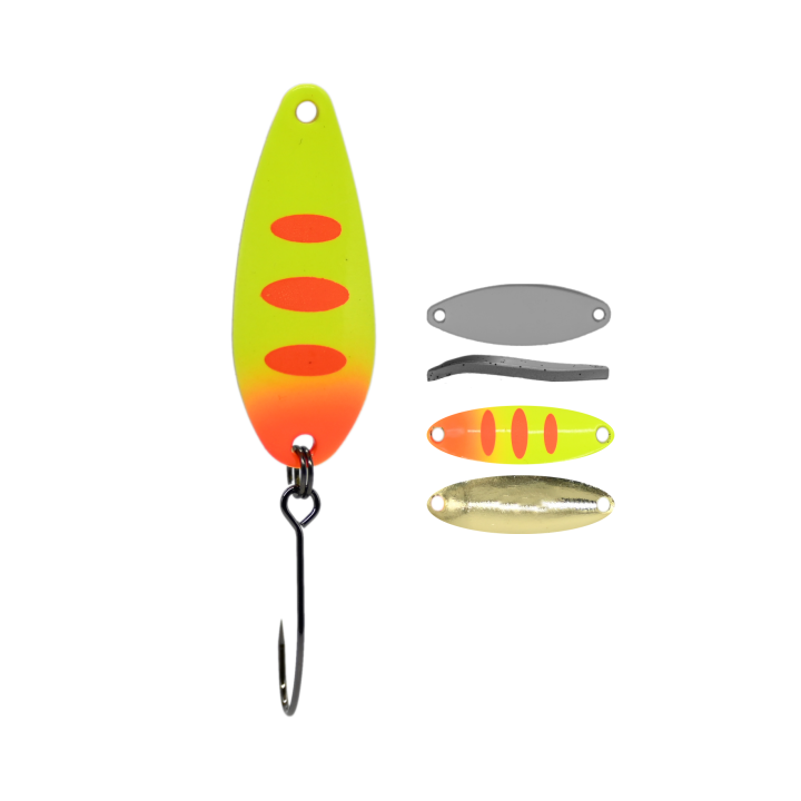 Błystka Wahadłowa GERMINA Trout Spoon 2g - Orange Tiger