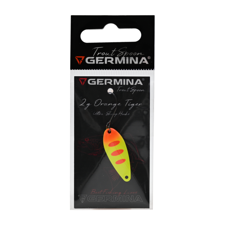Błystka Wahadłowa GERMINA Trout Spoon 2g - Orange Tiger