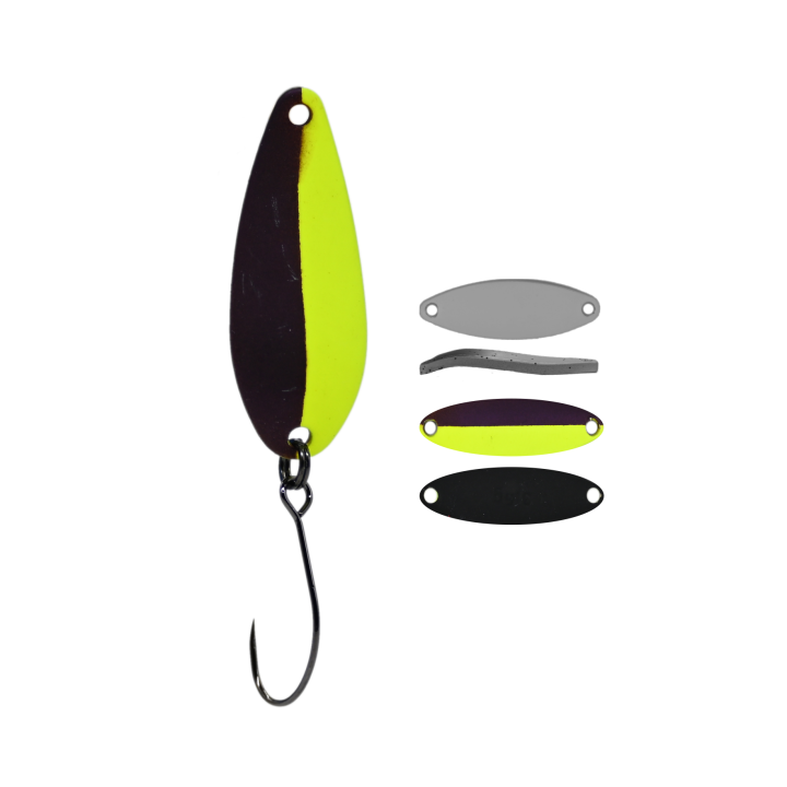 Błystka Wahadłowa GERMINA Trout Spoon 2g - Black Widow