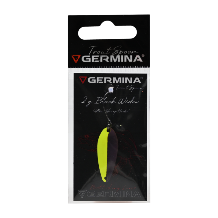 Błystka Wahadłowa GERMINA Trout Spoon 2g - Black Widow