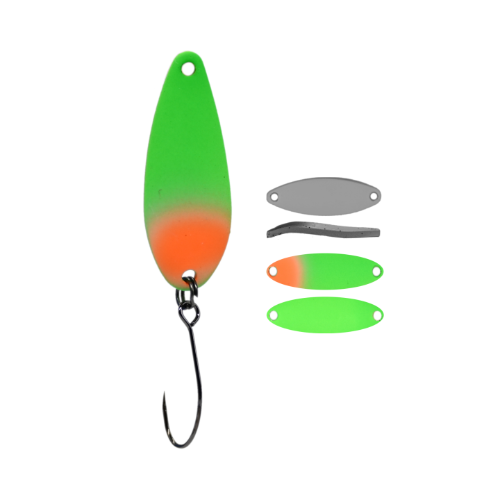 Błystka Wahadłowa GERMINA Trout Spoon 2g - Green Beetle
