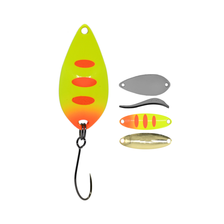 Błystka Wahadłowa GERMINA Trout Spoon 2.5g - Orange Tiger