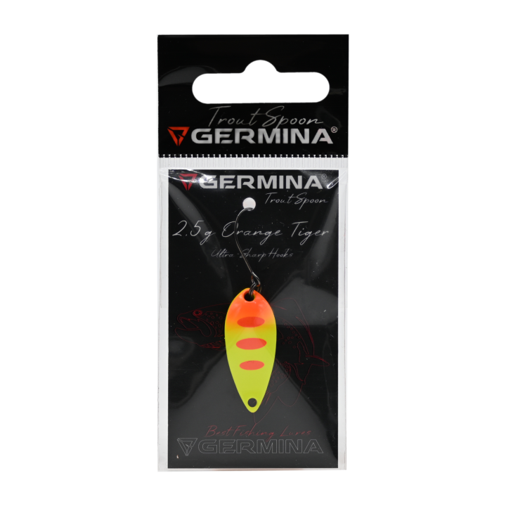 Błystka Wahadłowa GERMINA Trout Spoon 2.5g - Orange Tiger