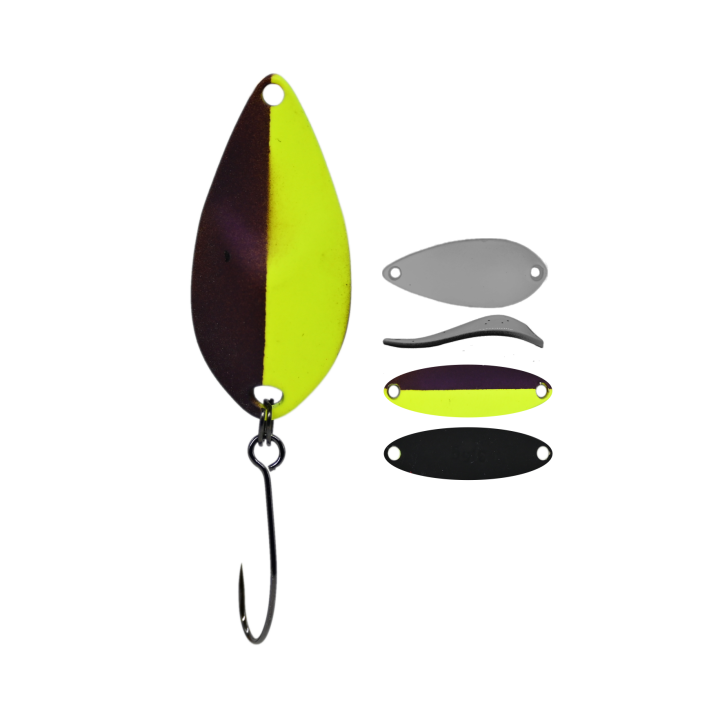 Błystka Wahadłowa GERMINA Trout Spoon 2.5g - Black Widow