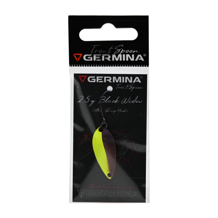 Błystka Wahadłowa GERMINA Trout Spoon 2.5g - Black Widow