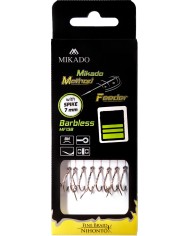 Przypony MIKADO Method Feeder z igłą - hak bez zadziora nr 12 plecionka 0.12mm/10cm - op. 8 szt.