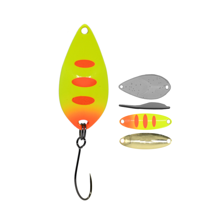 Błystka Wahadłowa GERMINA Trout Spoon 3g - Orange Tiger