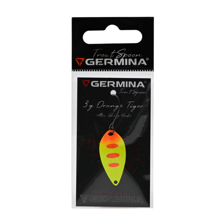 Błystka Wahadłowa GERMINA Trout Spoon 3g - Orange Tiger