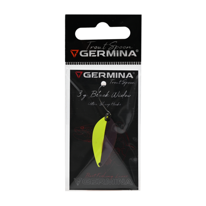 Błystka Wahadłowa GERMINA Trout Spoon 3g - Black Widow